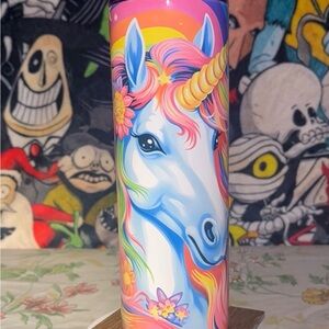 Colorful Unicorn Tumbler